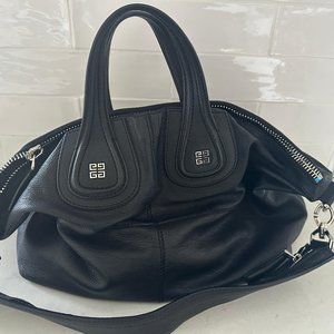 Givenchy Black Leather Tote with Shoulder Strap